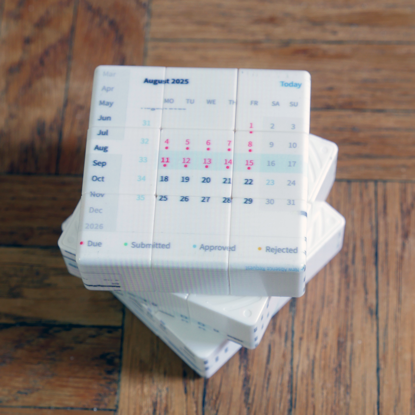 Timesheet Rubik's Cube