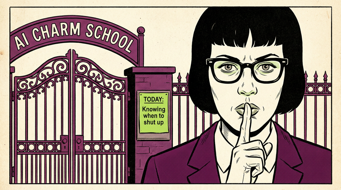 Charm School #1: Too many words, too much time. Stop it