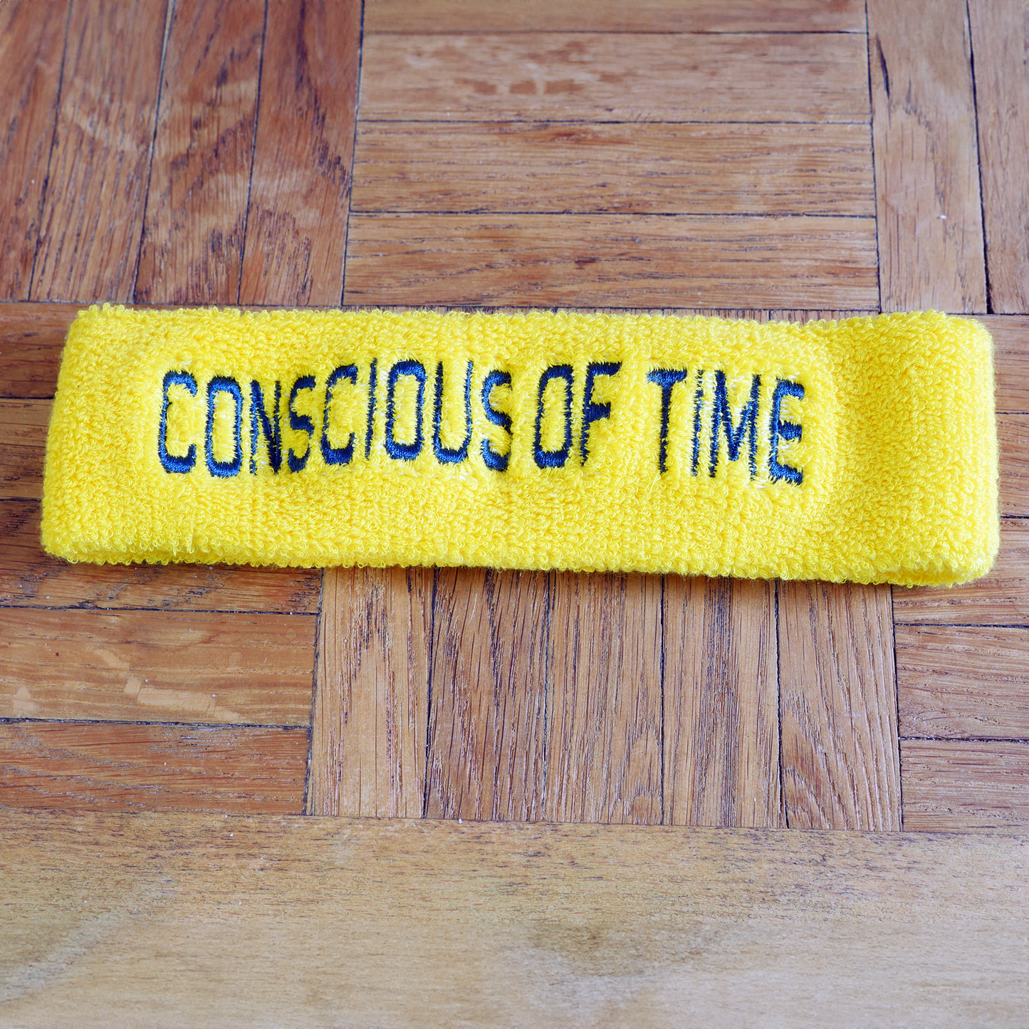 Conscious of time sweatband