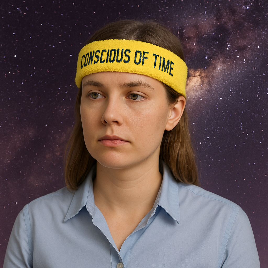 Conscious of time sweatband
